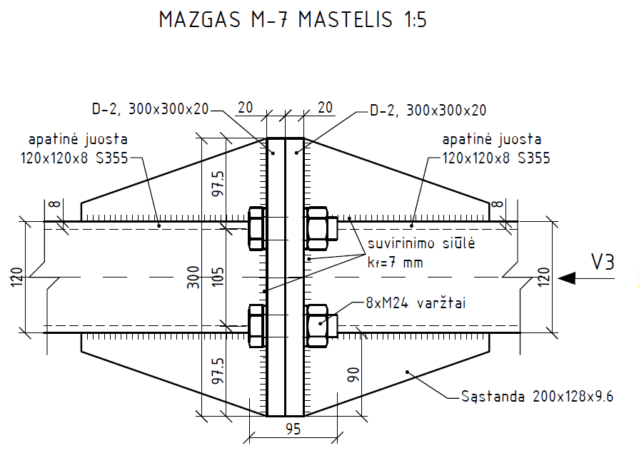 Konstrukcinės dalies projekto mazgas - inžinerinės paslaugos projektavime